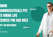 Life Sciences For AQA Role at OrBion Pharmaceuticals Pvt Ltd