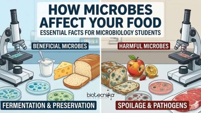 How Microbes Affect Your Food Essential Facts Every Microbiology Student Should Know (1) Discover how Microbes influence Food safety, Preservation, Spoilage, & Contamination. Essential Facts every Food Microbiologist Must Know.