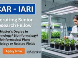 IARI Recruitment for Senior Research Fellow – Life Science Candidates Apply Now Apply for IARI Recruitment. SRF Vacancy for Life Science Graduates Seeking a Research-focused Career in Life Science at ICAR-IARI New Delhi.