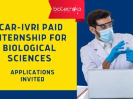 ICAR-IVRI Bengaluru Internships | Biological Sciences Internships | Life Sciences Internships