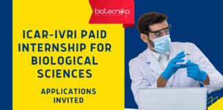 ICAR-IVRI Bengaluru Internships | Biological Sciences Internships | Life Sciences Internships