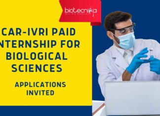ICAR-IVRI Bengaluru Internships | Biological Sciences Internships | Life Sciences Internships