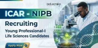 Research Jobs at ICAR-NIPB – Apply Now for Life Science Research Apply for Research Jobs at ICAR-NIPB. Explore NIPB Recruitment for Young Professional-I Life Science Jobs through Walk-in Interview.