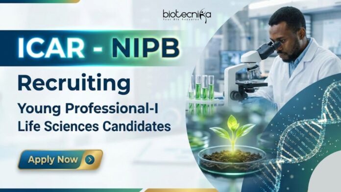 ICAR - NIPB Apply for Research Jobs at ICAR-NIPB. Explore NIPB Recruitment for Young Professional-I Life Science Jobs through Walk-in Interview.