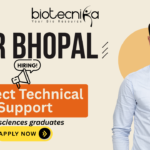 IISER Bhopal research assistant job recruitment 2025 for biotechnology jobs candidates.