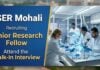 Junior Research Fellow Vacancy at IISER Mohali – Attend the Walk-In Interview Junior Research Fellow Recruitment at IISER Mohali under a DBT-funded project. Apply for Biotech jobs through Walk-In Interview