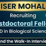 IISER Mohali recruitment 2025 for Post Doctoral Fellow in Life Science Research. Walk-in Interview for DBT funded Research Project.