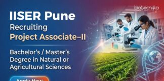 Project Associate Jobs at IISER Pune – Agricultural Sciences Apply Now Apply for Project Associate jobs at IISER Pune. Excellent Opportunity for Candidates aiming to build a Strong Career in Life Sciences.