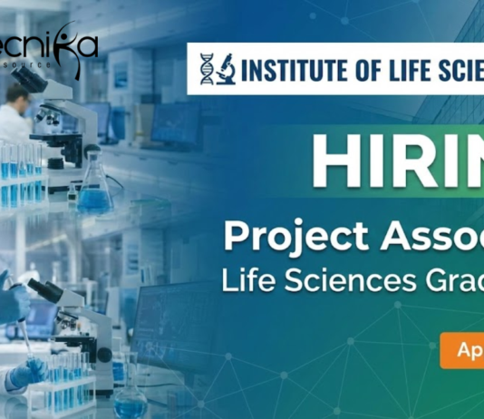 ILS Project Associate jobs 2025 for life science jobs under ILS recruitment Bhubaneswar