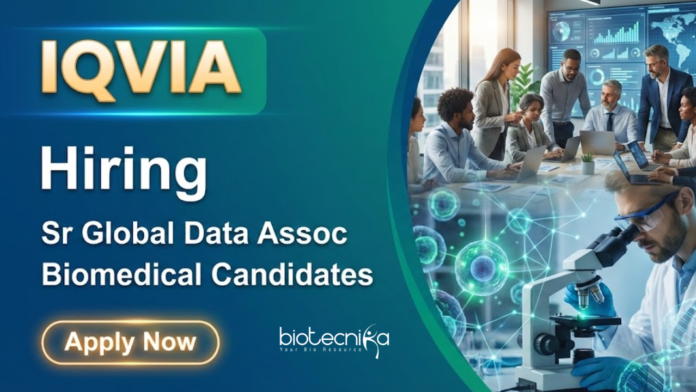IQVIA Explore biomedical jobs at IQVIA India. Apply for Senior Global Data Associate role and build a global IQVIA career in life science jobs.
