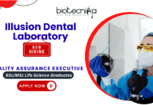 Quality Assurance Jobs – QA Executive Role at Illusion Dental Laboratory Quality Assurance Executive job at Illusion Dental Laboratory for life science and microbiology candidates