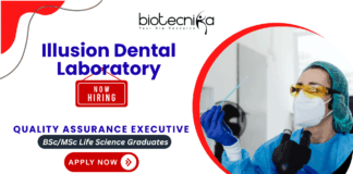 Quality Assurance Executive job at Illusion Dental Laboratory for life science and microbiology candidates