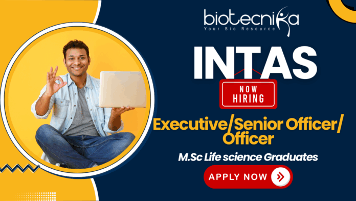 Intas Pharmaceuticals QC Walk-In Interview 2025 life science jobs and MSc microbiology jobs