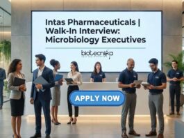 Microbiology Jobs At Intas – Attend the Walk-In Interview Explore Intas Career Opportunities for Executive QC Microbiology roles. Apply for Top Microbiology Jobs with Virtual Walk-In Interviews