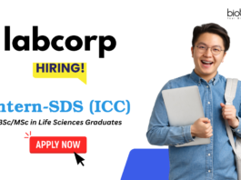 Life science internship opportunities for Labcorp career and MSc life sciences jobs