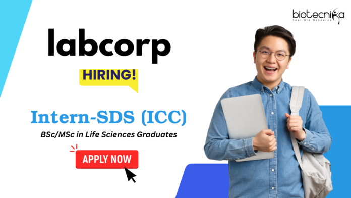 Life science internship opportunities for Labcorp career and MSc life sciences jobs
