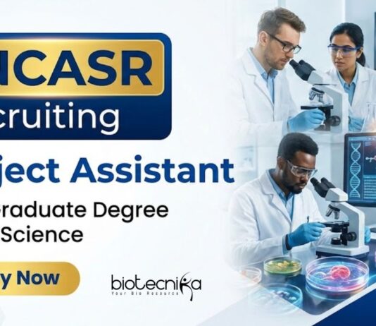 Apply for Project Assistant Jobs at JNCASR, Bengaluru. ANRF-funded Research Role Ideal for Post Graduates Building a Career in Life Science.