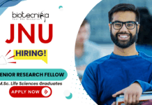 Research Jobs at JNU – SRF Life Science Vacancy 2025 JNU research jobs SRF vacancy for life science jobs recruitment 2025