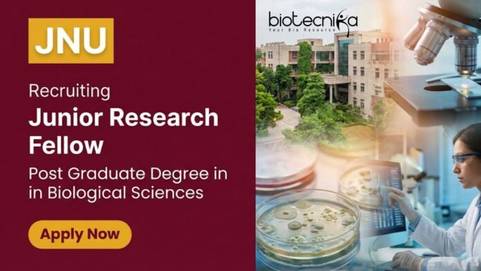JNU Apply for JNU Recruitment for Junior Research Fellow posts. Explore Life Science Research Jobs under CCRAS-funded Ayurveda Projects.