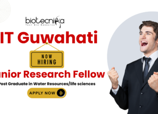 IIT Guwahati junior research fellow jobs recruitment for life science jobs