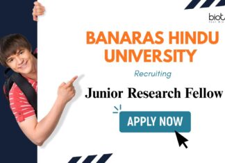 BHU Recruitment: Junior Research Fellow – Life Science Candidates Apply Now BHU Recruitment: Junior Research Fellow Position Available | MSc Biochemistry/ Zoology Candidates Apply Now | JRF Vacancy