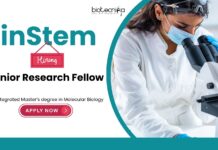 inSTEM Recruitment: Seeking Junior Research Fellow | Molecular Biology Candidates Apply Now | Life Science Research