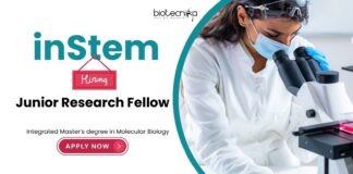 inSTEM Recruitment: Seeking Junior Research Fellow | Molecular Biology Candidates Apply Now | Life Science Research