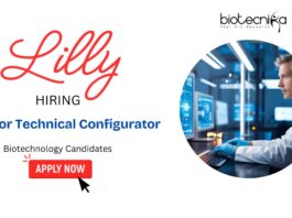 Biotech Jobs in Eli Lilly | Hiring a Junior Technical Configurator - Biotechnology Candidates Apply Now for LIMS Jobs
