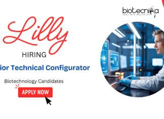 Biotech Jobs in Eli Lilly | Hiring a Junior Technical Configurator - Biotechnology Candidates Apply Now for LIMS Jobs