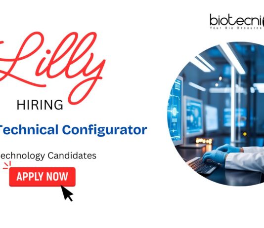 Biotech Jobs in Eli Lilly | Hiring a Junior Technical Configurator - Biotechnology Candidates Apply Now for LIMS Jobs