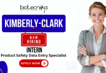 Toxicology Jobs at Kimberly-Clark | Product Safety Data Entry Intern Kimberly-Clark Product Safety Data Entry Intern – toxicology jobs and life science jobs