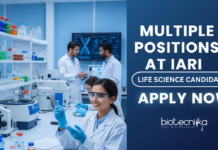 Research Jobs at IARI: Life Science Candidates Attend the Walk-in Interview IARI Recruitment 2025. Life science Research jobs for MSc Candidates in Biotechnology and Related fields. Attend the Walk-in Interview