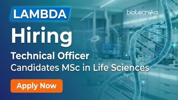 Lambda Apply for Life Science Jobs at Lambda Therapeutic Research. Explore CDM jobs as Technical Officer and Build a Successful Lambda Career