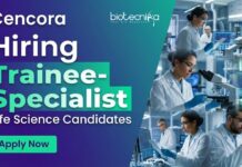 Life Science Jobs at Cencora – Apply Now Apply for Pharmacovigilance jobs at Cencora in Noida. Explore Trainee PV jobs for Life Science graduates with Drug safety Experience.