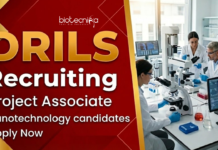 DRILS Recruiting Biotech Candidates – Apply Now for Project Associate Jobs Apply for Project Associate jobs at DRILS under a BIRAC funded project. Explore biotechnology jobs and research jobs in Hyderabad.