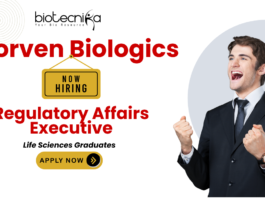 Regulatory affairs jobs at Lorven Biologics for life sciences and biotech candidates in Hyderabad