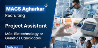 Project Assistant Job at MACS Agharkar Research Institute Project Assistant Job at MACS Agharkar Research Institute research job life science job