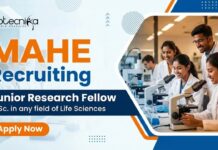 Junior Research Fellow Vacancy at MAHE – Life Sciences Apply Now Apply for Junior Research Fellow at MAHE. Build a MAHE Career in Life Science Research through an ICMR-funded Cancer Biology Project.