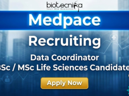 Clinical research coordinator jobs at Medpace Hyderabad for life science graduates