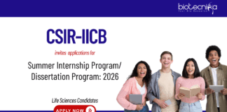 Internship Program at CSIR-IICB. Life Sciences Candidates, Apply Now. Perfect life Sciences Internship opportunity.