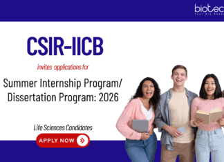 Internship Program at CSIR-IICB. Life Sciences Candidates, Apply Now. Perfect life Sciences Internship opportunity.