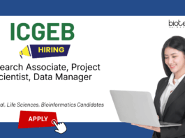 Research Jobs at ICGEB. RA-I, Project Scientist, Data Manager Positions Vacancies. Life Sciences Candidates, Apply Now.