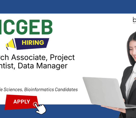 Research Jobs at ICGEB. RA-I, Project Scientist, Data Manager Positions Vacancies. Life Sciences Candidates, Apply Now.