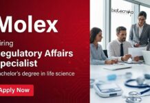 Regulatory Affair Job at Molex – Life Science Candidates Apply Now Apply for a Regulatory Affairs Job at Molex Bangalore. Explore Life Science Jobs with Global exposure and Career growth.
