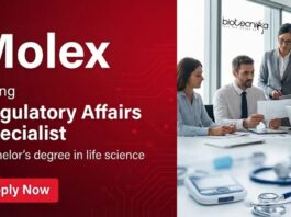 Apply for a Regulatory Affairs Job at Molex Bangalore. Explore Life Science Jobs with Global exposure and Career growth.