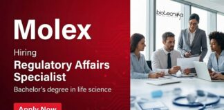 Apply for a Regulatory Affairs Job at Molex Bangalore. Explore Life Science Jobs with Global exposure and Career growth.