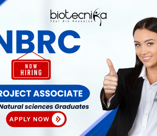 NBRC recruitment project associate research jobs banner