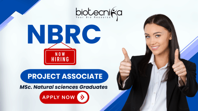 NBRC recruitment project associate research jobs banner