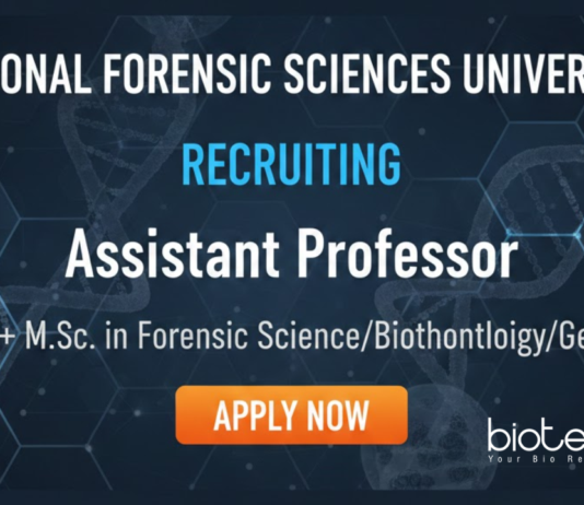NFSU Dharwad assistant professor jobs 2025 – Forensic science jobs and NFSU recruitment