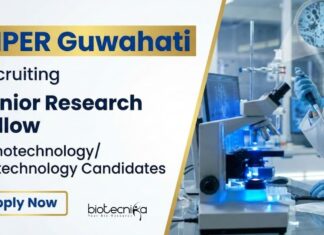 JRF Vacancy at NIPER – Biotech Candidates Apply Now Apply for JRF Vacancy at NIPER Guwahati under DST project. Explore NIPER Guwahati Recruitment for a rewarding Biotechnology Career.